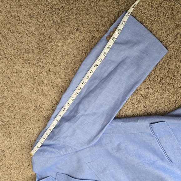 Allen Flusser Light Blue 2 Button Blazer - Picture 12 of 12